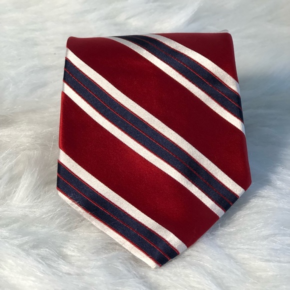 Tommy Hilfiger Other - Tommy Hilfiger Red Silk Tie 56”